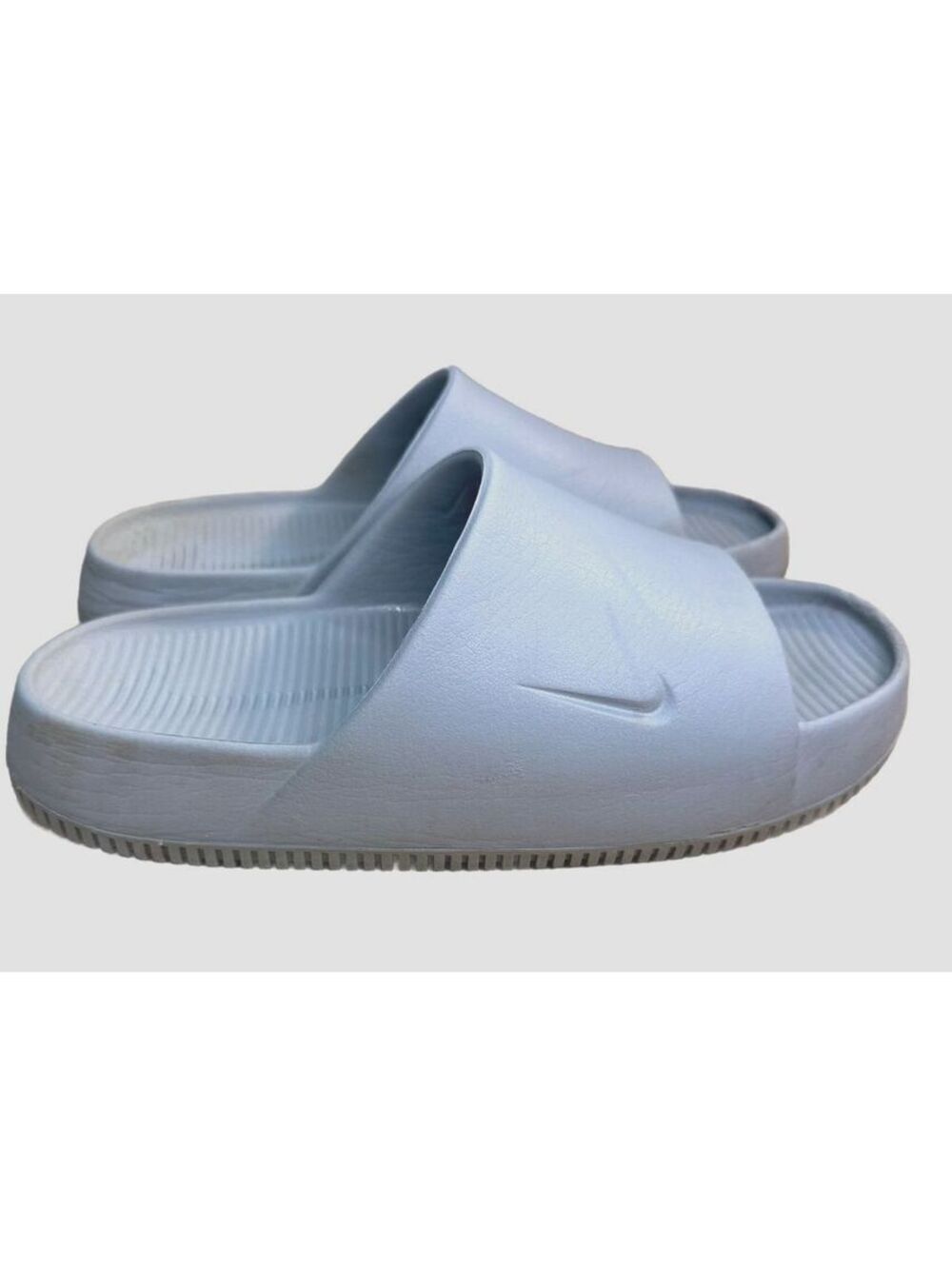 Nike Calm Slides Womens Size 8- Wolf Grey Photon Dust - Picture 3 of 5